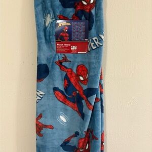 Marvel Spider-Man Plush Throw Blanket Size 50x70In
